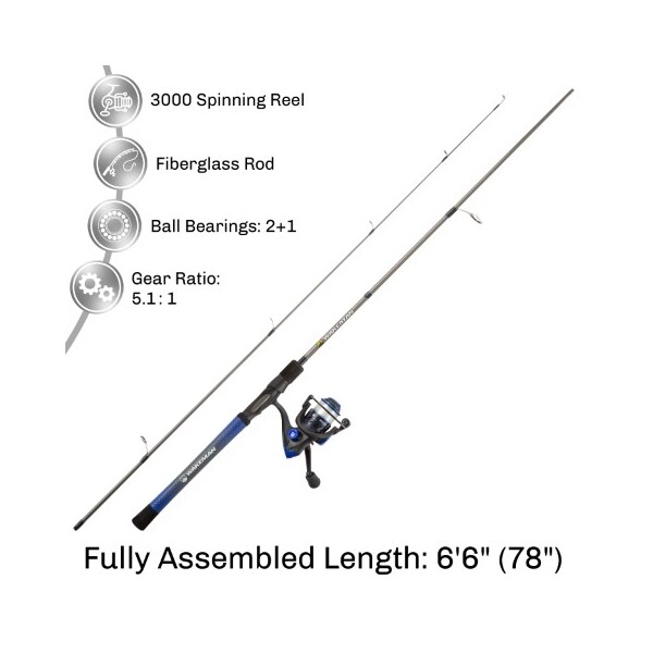 Leisure Sports Spinning Rod And Reel Fishing Combo